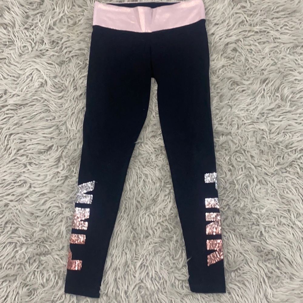 VS PINK ombré sequin legging sz small
